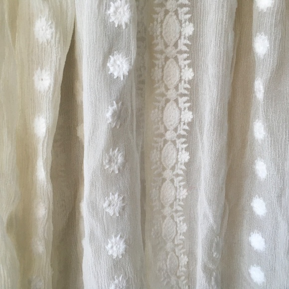 Silk Georgette Embroidered Wrap Top - Picture 6 of 7